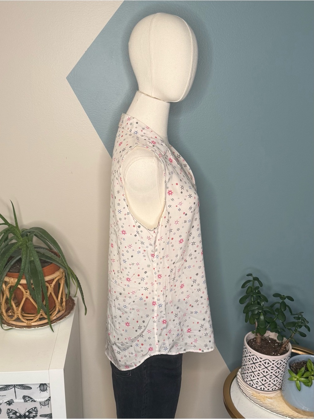 Equipment Femme Silk Celestial Star Print Blouse Small - Picture 4 of 11
